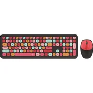 Woda - Klawiatura + mysz Forever Candy czarno-czerwona - miniaturka - grafika 1