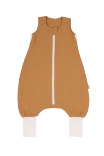 Śpiworek Do Spania Z Nogawkami Muślinowy Camel - Śpiworki dla dzieci - miniaturka - grafika 1