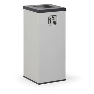 Alfa 3 Wewnętrzny kosz do segregacji śmieci, 37 l, z wewnętrznym pojemnikiem, szary/ciemnoszary 1262597 - Kosze biurowe - miniaturka - grafika 1