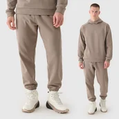 Dresy męskie - Spodnie Męskie 4F Joggery Sportowe Dresy Jasny Brąz 4FRAW24TTROM1348 XL Brązowy - miniaturka - grafika 1