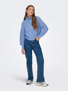ONLY Sweter w kolorze błękitnym - Swetry damskie - miniaturka - grafika 1