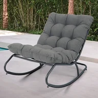 Fotele i krzesła ogrodowe - Fotel bujany AGAVA Dark Grey - Focus Garden - miniaturka - grafika 1