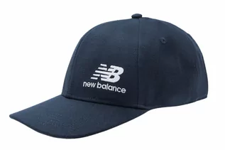 Czapki męskie - New Balance STK Snapback Cap MH934317ECW, Męskie, czapka z daszkiem, Granatowy - grafika 1