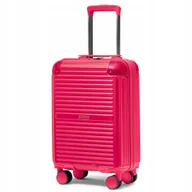 Walizki - Walizka Kabinowa Podróżna Twarda Narożniki ALU Czerwona PUCCINI PC034C-3 - miniaturka - grafika 1
