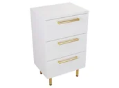 Szafki łazienkowe - Szafka Stojąca Z Blatem ATH 50 cm - Biały Mat - Uchwyty Złote Polerowane - miniaturka - grafika 1