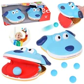 Zabawki i gry sportowe - Zestaw sportowy - gra zręcznościowa Wyrzutnia PIES + 4 piłki ZA5604 EDUKAMP - miniaturka - grafika 1