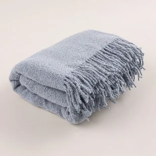 Pled Boucle 140x200 cm dusty blue - Koce - miniaturka - grafika 1