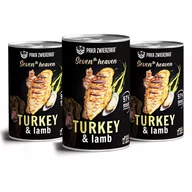 Mokra karma dla psów - Paka Zwierzaka Seventh heaven Indyk z jagnięciną turkey & lamb) 3x400g - miniaturka - grafika 1