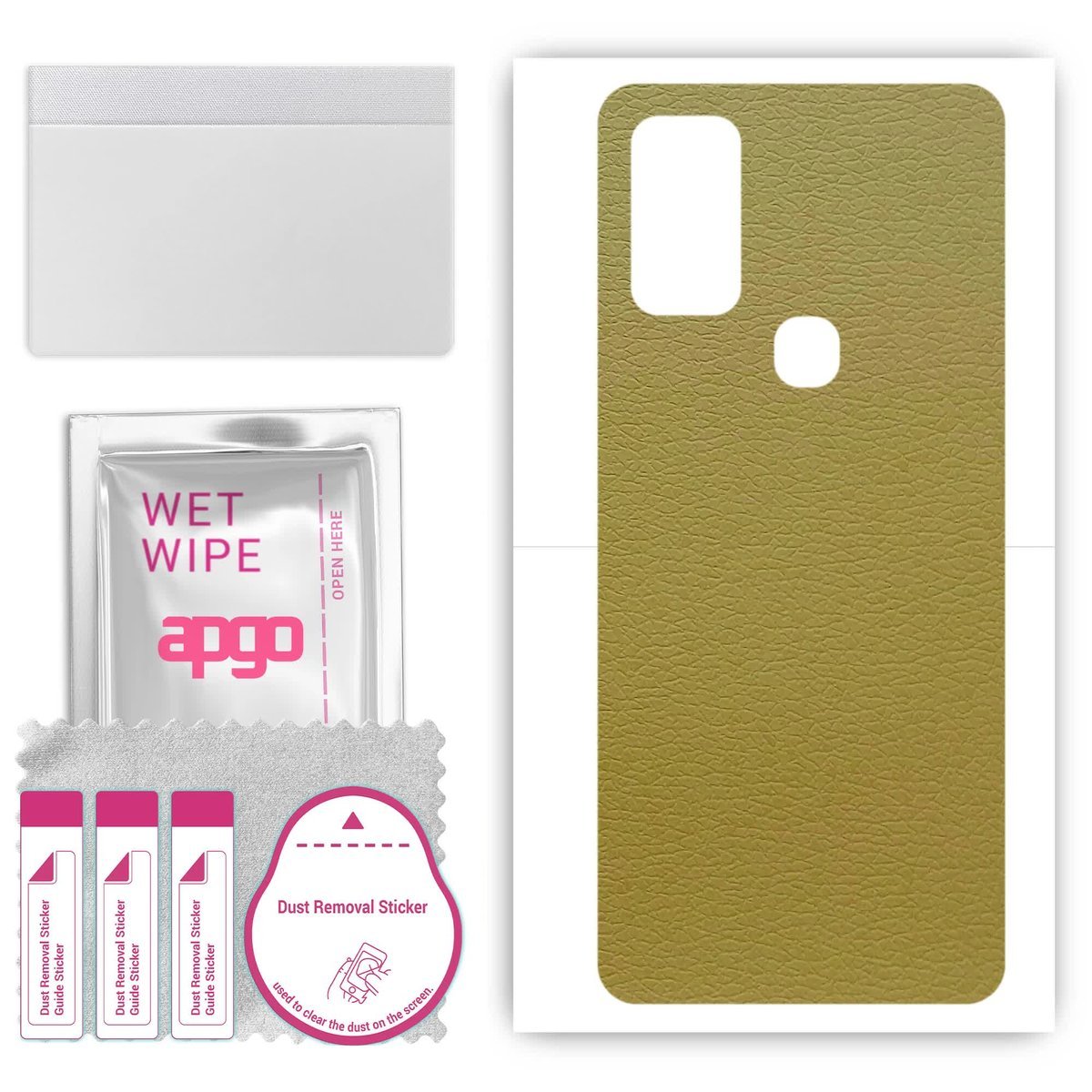 Folia naklejka skórka strukturalna na TYŁ do Samsung Galaxy M31 Prime - Skóra Oliwkowa - apgo SKINS