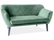 Sofy i kanapy - Signal Sofa KARO 2 VELVET zielona tap. BLUVEL 78, z drewnianymi nogami w kolorze wenge - miniaturka - grafika 1