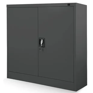 JAN NOWAK model BEATA 900x930x400 metalowa szafka z drzwiami: antracytowa - Szafki biurowe - miniaturka - grafika 1