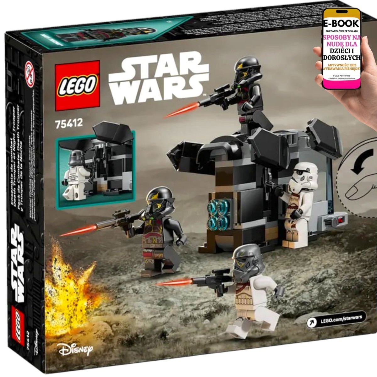 Zestaw Bitewny LEGO Star Wars –75412- Transportowiec + 4 Żołnierzy PREZENT DLA MAŁEGO GRACZA I FANÓW GALAKTYKI + EBOOK-3