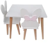 Zestawy mebli dla dzieci - STOLIK Z KRZESEŁKAMI KRÓLIK zestaw dla dzieci/patimondo - miniaturka - grafika 1