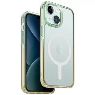 UNIQ etui Combat Duo iPhone 15 6.1" Magclick Charging zielono-żółty/sea green-soft yellow - Etui i futerały do telefonów - miniaturka - grafika 1