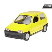 Karuzele dla niemowląt - Model 1:34, Fiat Cinquecento, Żółty - miniaturka - grafika 1