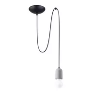 Lampy sufitowe - Neso lampa wisząca 1xE27 czarna/szara SL.1159 - miniaturka - grafika 1