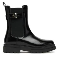 Buty dla dziewczynek - Botki Tommy Hilfiger Chelsea Boot T4A5-34029-1453 Czarny - miniaturka - grafika 1