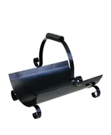 Akcesoria kominkowe - Kosz kominkowy 294  CZARNY - miniaturka - grafika 1