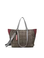 Torebki damskie - Desigual Womens BOLS_NORMANDIA MARSE torba na zakupy, czarna, jeden rozmiar - miniaturka - grafika 1