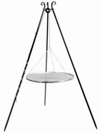 Grille - Grill na trójnogu 180 cm, ruszt stal nierdzewna 60 cm - miniaturka - grafika 1
