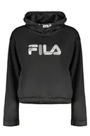 Bluzy damskie - BLUZA DAMSKA FILA BEZ ZAMKU CZARNA - miniaturka - grafika 1