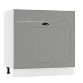 Szafki kuchenne - Szafka pod zlew 80 ADELE D80ZL S/1 szara mat - miniaturka - grafika 1