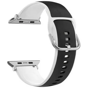 Pasek BELINE Silico Leather do Apple Watch 4/5/6/7/8/9/SE/SE 2/Ultra/Ultra 2 (42/44/45/49mm) Czarno-biały - Akcesoria do smartwatchy Pasek BELINE Silico Leather do Apple Watch 4/5/6/7/8/9/SE/SE 2/Ultra/Ultra 2 (42/44/45/49mm) Czarno-biały - Akcesoria do smartwatchy - miniaturka - grafika 2