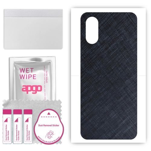 folia naklejka skórka strukturalna na TYŁ do Sony Xperia 10 VI - Tytan Niebieski - apgo SKINS