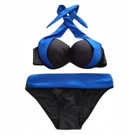 Stroje kąpielowe - Strój kąpielowy usztywniany : Rozmiar - L, Kolor - modrakowy - miniaturka - grafika 1