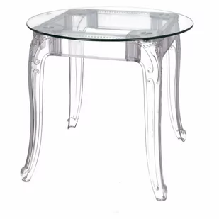 D2.Design DESIGN Stół Ghost 80cm transparentny - Stoły - miniaturka - grafika 1