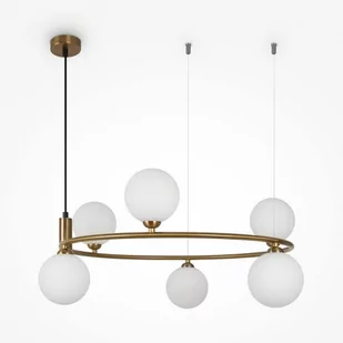 Lampa wisząca Ring MOD013PL-06BS1 Maytoni kule mosiądz - Lampy sufitowe - miniaturka - grafika 1