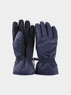 Rękawice narciarskie - 4F Rękawice narciarskie Thinsulate damskie - szare XL - miniaturka - grafika 1