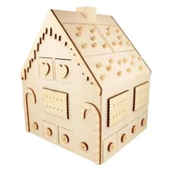 Ozdoby bożonarodzeniowe - Drewniany kalendarz adwentowy Domek - ARTEMIO - 24 szuflady - 33 x 26 x 23 cm - miniaturka - grafika 1