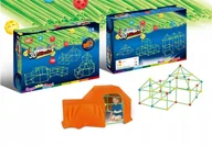 Zabawki interaktywne dla dzieci - Zestaw KONSTRUKCYJNY dla DZIECI Fort Zamek NAMIOT STEM 128 elementów DOMEK - miniaturka - grafika 1