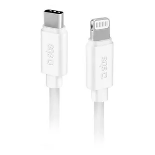 Kabel USB-C - Lightning SBS 1.5m Biały TECABLPOLOTCLIGW - Kable - miniaturka - grafika 1