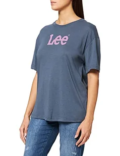 Lee Koszulka damska Relaxed Crew Tee, Washed Grey, XS - Koszulki i topy damskie - miniaturka - grafika 1