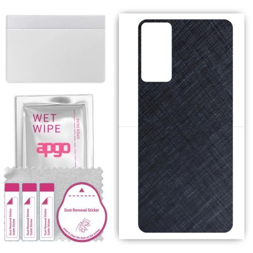 folia naklejka skórka strukturalna na TYŁ do TCL 40 X 5G - Tytan Niebieski - apgo SKINS