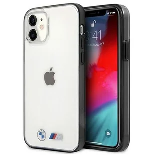 BMW Etui BMHCP12SMBTOK iPhone 12 mini 5,4" transparent hardcase Sandblast - Etui i futerały do telefonów - miniaturka - grafika 1