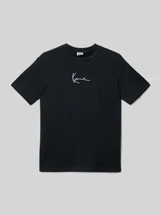 T-shirt z wyhaftowanym logo i nadrukiem z motywem z tyłu - Koszulki dla chłopców - miniaturka - grafika 1