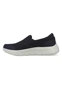 Skechers Męskie trampki 216485 NVGY, granatowe tekstylne/granatowe wykończenie, rozmiar 12 (UK), Granatowa tkanina granatowa skóra granatowa wykończenie, 47.5 EU - Trampki męskie - miniaturka - grafika 1