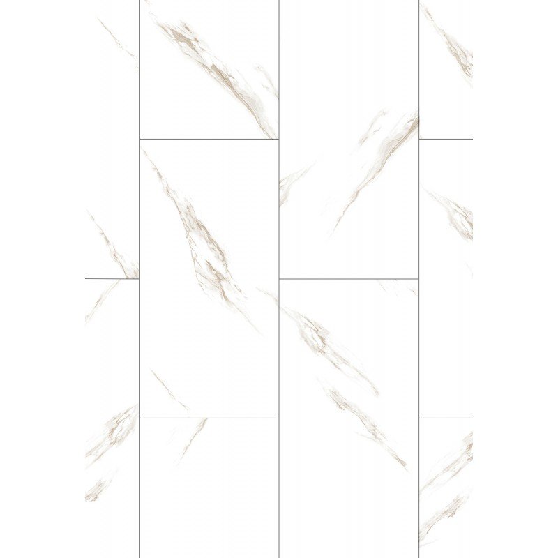 Mexen River White próbka paneli winylowych 610 x 305 mm SPC 6,5 mm, podkład IXPE 1,5 mm, 4 V-Fuga, Jazz White - F1150-S