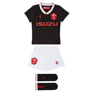 Macron Unisex Baby 58125564 Wru M20 WRU M20 koszulka z szortami i skarpetkami, alternatywny zestaw bokserski, dla dzieci, czarny, 6/9 m czarny czarny 3�6 miesi?cy - Oferty nieskategoryzowane - miniaturka - grafika 1