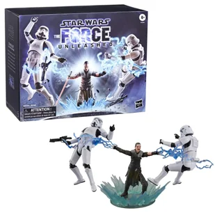 Zestaw 3 Figurek Star Wars: The Force Unleashed Black Series - Starkiller & Stormtroopers - Figurki dla dzieci - miniaturka - grafika 1