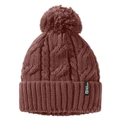 Czapki męskie - Czapka zimowa Jack Wolfskin POMPOM BEANIE mineral red - ONE SIZE - miniaturka - grafika 1