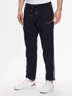 Spodnie sportowe męskie - Tommy Hilfiger Spodnie dresowe MW0MW30030 Granatowy Regular Fit - miniaturka - grafika 1