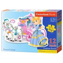 Castorland Puzzle MAXI Konturowe: Princess Carriage 12 - Puzzle - miniaturka - grafika 2