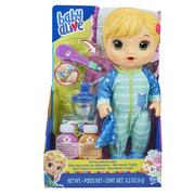 Lalki dla dziewczynek - Hasbro BABY ALIVE Lalka blondynka E6937 - miniaturka - grafika 1