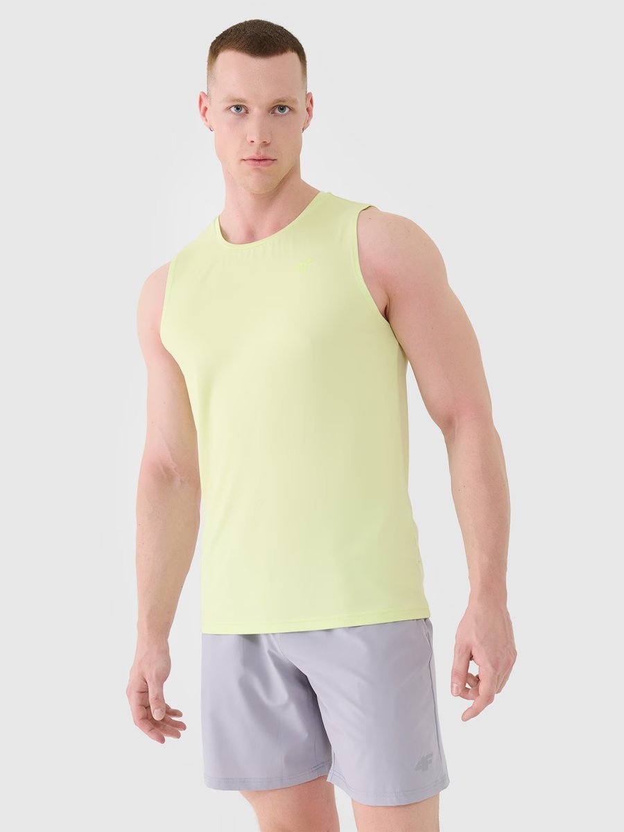 4F Tank top męski treningowy szybkoschnący 4FWSS25TFSLM460-45S Zielony Roz. M