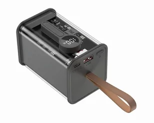 GEMBIRD PowerBank Transparentny 18000mAh QC3.0 Czarny - Powerbanki - miniaturka - grafika 4