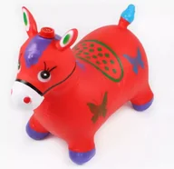 Skoczki dla dzieci - Konik Gumowy Skoczek Do Skakania Muzyka Ef. Świetlne Czerwonmy - miniaturka - grafika 1